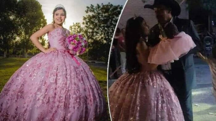 Video) Una quinceañera muere mientras bailaba el vals con su padre