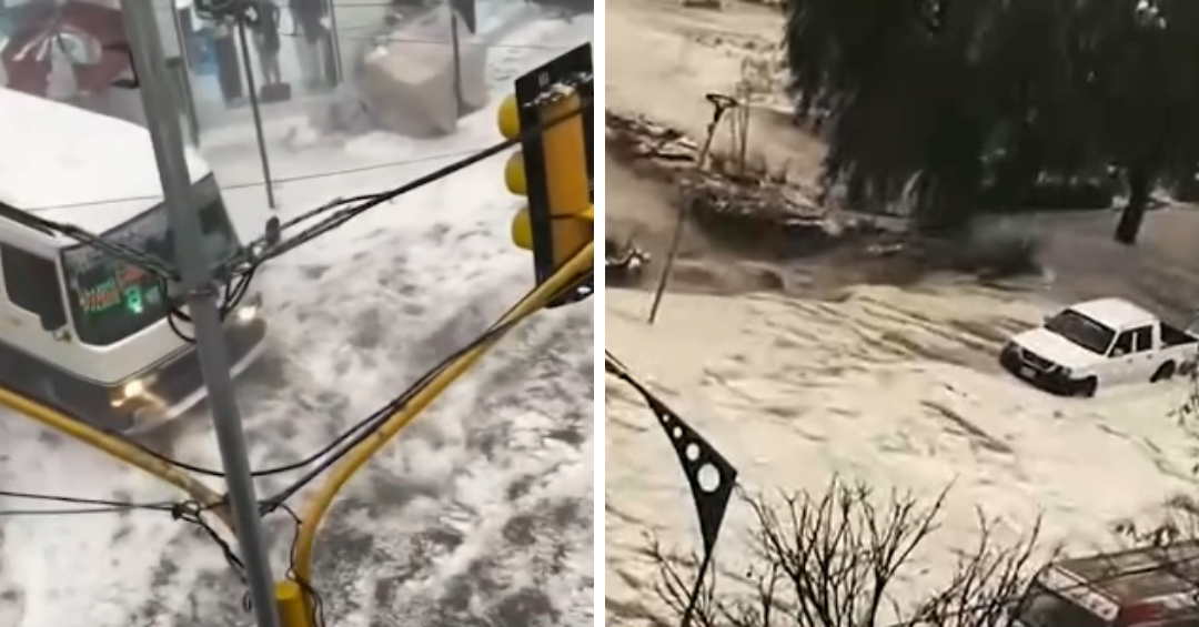 El granizo azotó Tarija