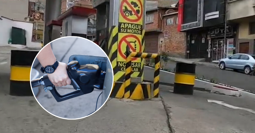 Conductores en busca de combustible en La Paz