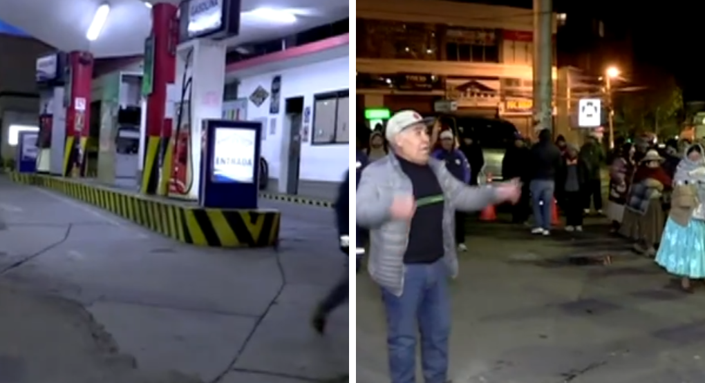 Conductores en vigilia amenazan con cerrar surtidores en La Paz por falta de gasolina