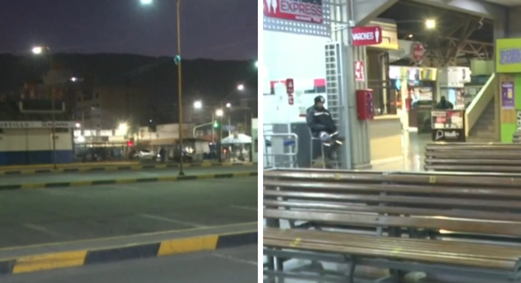 La terminal de Cochabamba amanece vacía en su cuarta semana de bloqueos